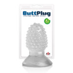 Mini Plug anal com Cravinhos Translúcido - 7,5cm x 3,5cm