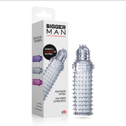 Bigger Man - Capa Extensora Peniana em Silicone transparente