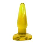 Plug Anal Translúcido em Gel – Amarelo - Imagem 3