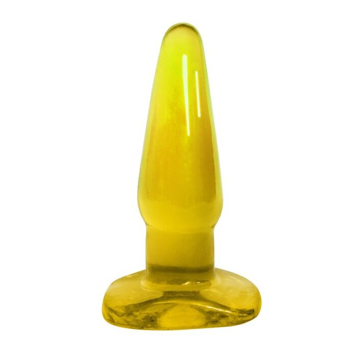 Plug Anal Translúcido em Gel – Amarelo - Imagem 3