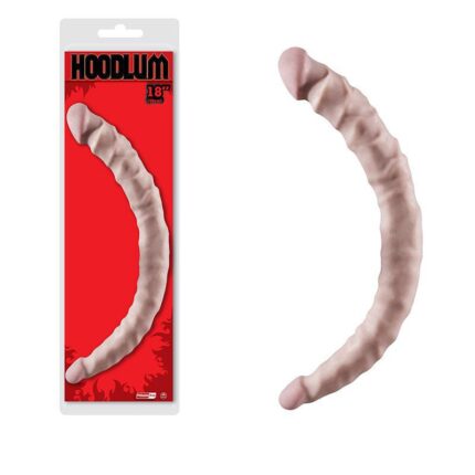 Pênis Ponta Dupla Para dupla penetração - Dong Hoodlum Flesh 46x4,5cm