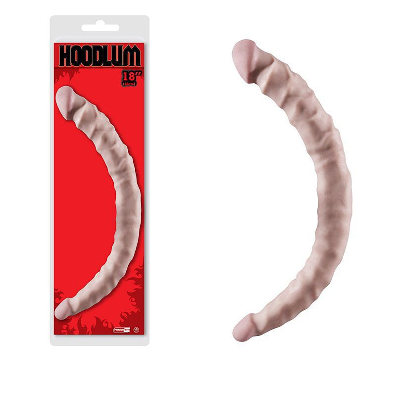 Pênis Ponta Dupla Para dupla penetração - Dong Hoodlum Flesh 46x4,5cm
