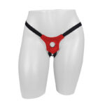 Cinta Peniana Strap On Universal Vinil Vermelho Para Pênis Realísticos - Imagem 3