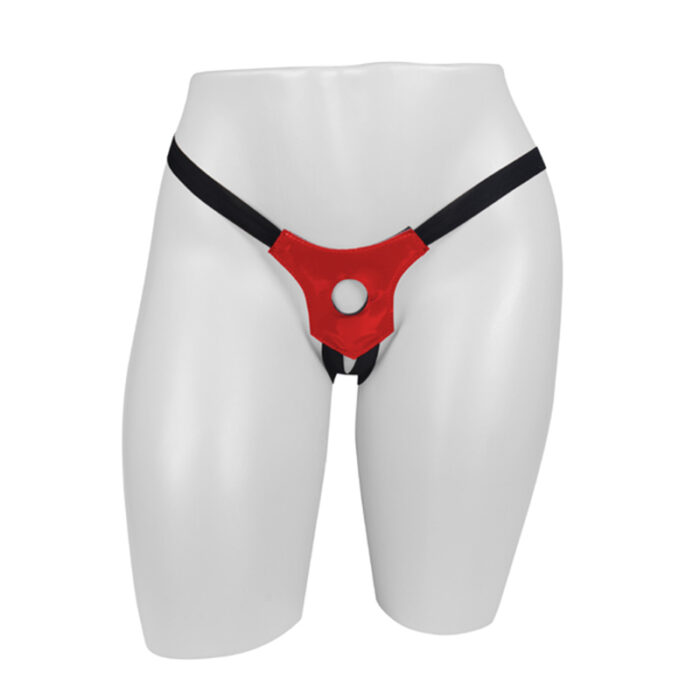 Cinta Peniana Strap On Universal Vinil Vermelho Para Pênis Realísticos - Imagem 3