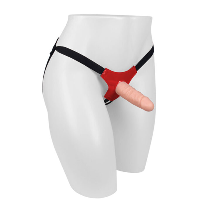 Cinta Peniana Strap On Universal Vinil Vermelho Para Pênis Realísticos - Imagem 2