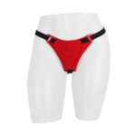 Cinta Peniana Strap On Vinil Vermelho com Elástico - Adão e Eva - Imagem 2