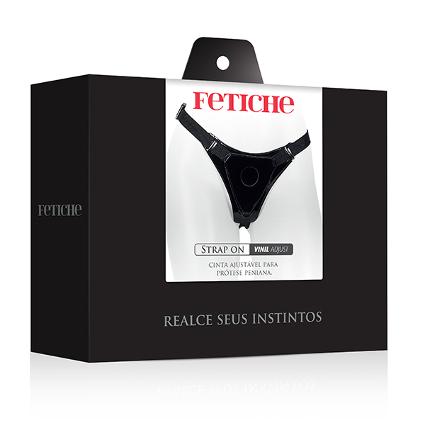 Cinta Peniana Strap On ajustável em Vinil - Rosa - Imagem 4