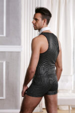 Fantasia Masculina Playboy Cueca Boxer com Colete e Gravata - Imagem 2