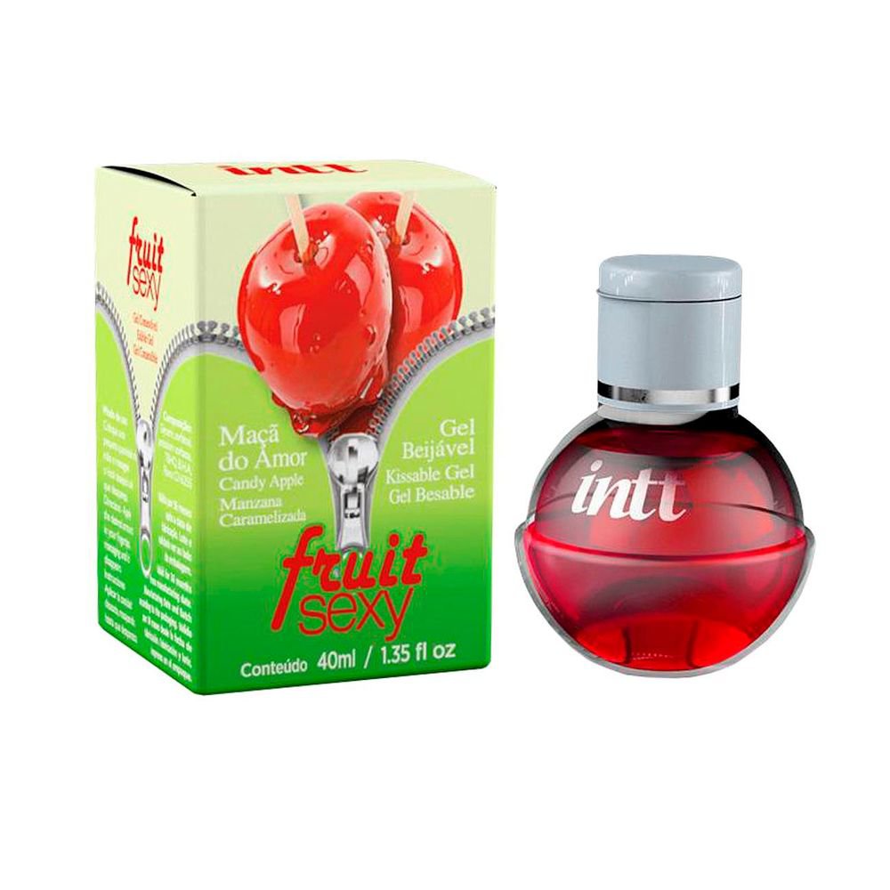 Intt Fruit sexy maçã do amor - Gel beijável corporal que esquenta - 40 ml
