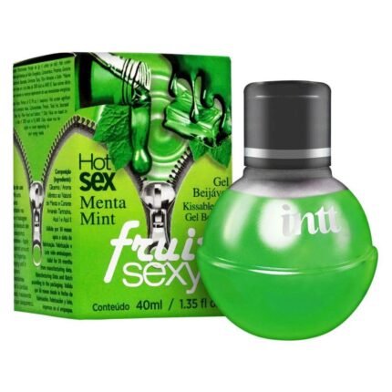 Intt fruit sexy - Gel beijável corporal que esquenta - 40 ml | sabor: menta