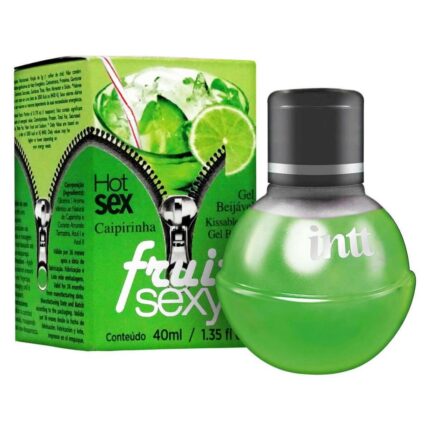 Intt fruit sexy - Gel beijável corporal que esquenta - 40 ml | sabor: Caipirinha