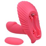Pretty love fancy clamshell - Estimulador clitoriano em forma de concha com mini pênis penetrável, 30 funções vibração - Imagem 2