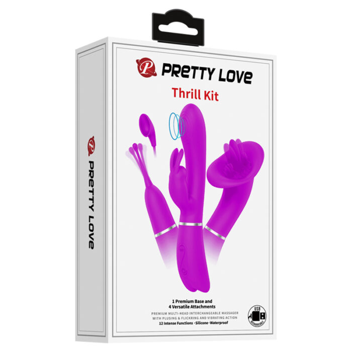 Vibrador de Ponto G e Clitóris Thrill Kit - Pretty Love - Imagem 6