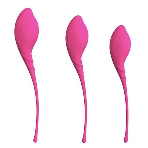 Kit Pompoar com 3 Esferas de Pesos Variados Lamboll S-Hande - Rosa