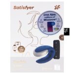 Vibrador De Casal Com 10 Modos De Vibração Satisfyer Double Love - Azul - Imagem 9