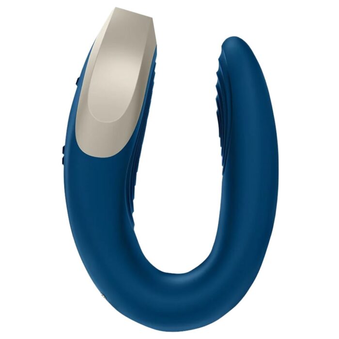 Vibrador De Casal Com 10 Modos De Vibração Satisfyer Double Love - Azul - Imagem 5