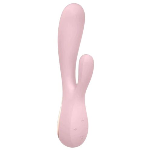 Alternative view of Satisfyer mono flex - Estimulador clitoriano e de ponto g feito em silicone flexível e controle via aplicativo | Rosa