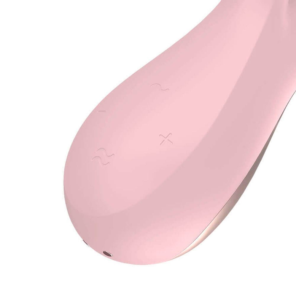 Satisfyer mono flex - Estimulador clitoriano e de ponto g feito em silicone flexível e controle via aplicativo | Rosa - Imagem 3