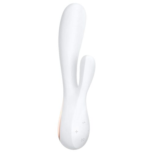 Alternative view of Satisfyer mono flex - Estimulador clitoriano e de ponto g feito em silicone flexível e controle via aplicativo | Branco