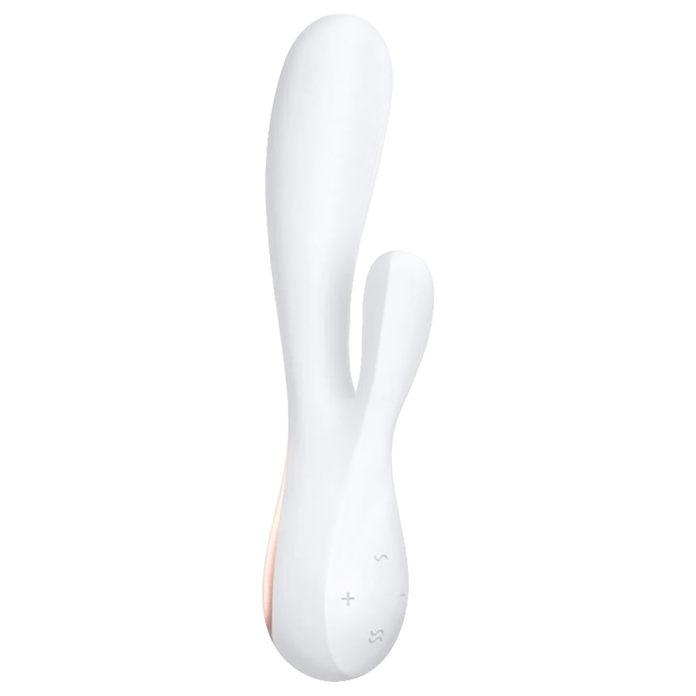 Satisfyer mono flex - Estimulador clitoriano e de ponto g feito em silicone flexível e controle via aplicativo | Branco - Imagem 2