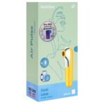 Satisfyer Dual love - Estimulador clitoriano e vibrador em silicone com 11 modos de sucção e vibração | cor: amarelo - Imagem 7