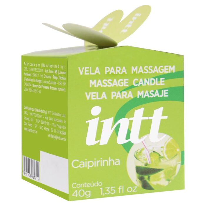Vela para massagem beijável | sabor: Caipirinha - intt - Imagem 8