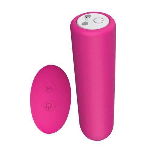 Alternative view of Intt control me bullet com controle remoto sem fio recarregável - Rosa