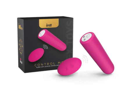 Intt control me bullet com controle remoto sem fio recarregável - Rosa
