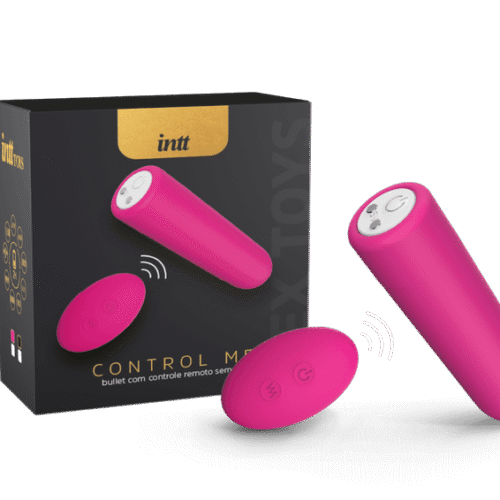 Intt control me bullet com controle remoto sem fio recarregável - Rosa