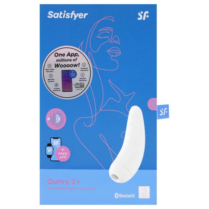 Satisfyer curvy 2+: Vibrador recarregável com sucção e aplicativo - Imagem 8