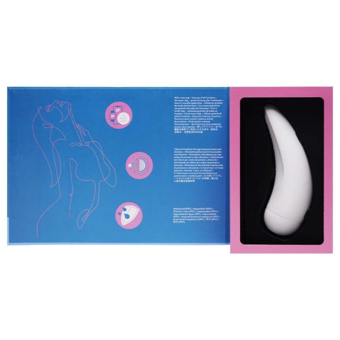Satisfyer curvy 2+: Vibrador recarregável com sucção e aplicativo - Imagem 6