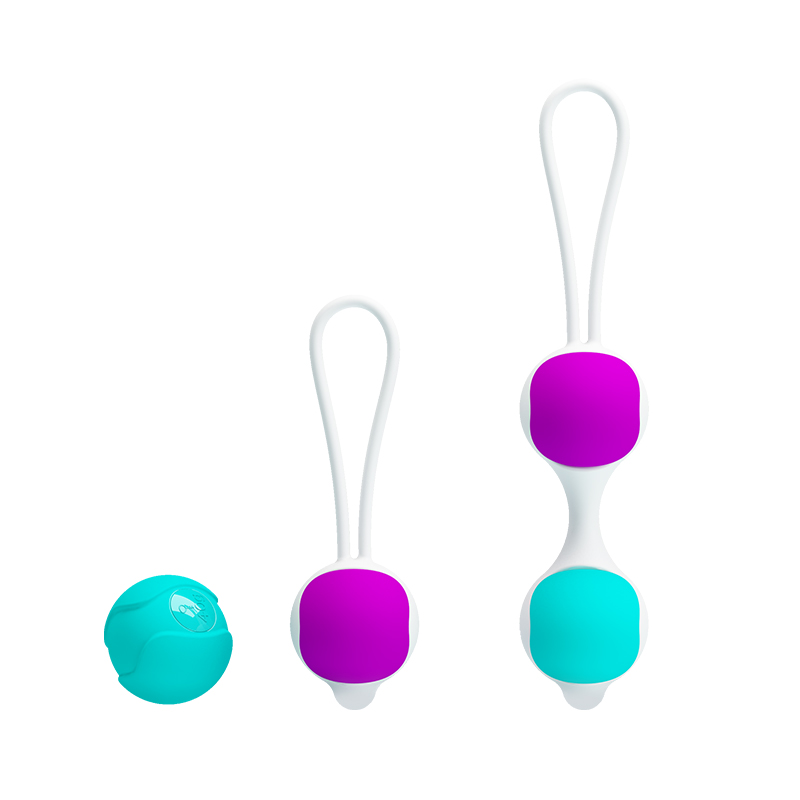 Bolas com peso para pompoar em silicone - Pretty love kegel ball - Imagem 3