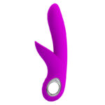 Vibrador pretty love carol Roxo flexível estimulador de ponto g e clítoris - Imagem 4