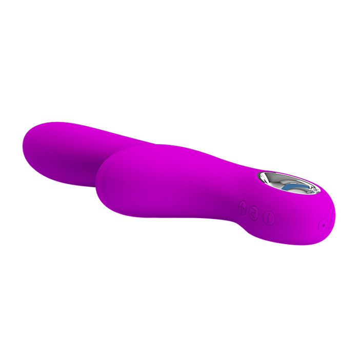 Vibrador pretty love carol Roxo flexível estimulador de ponto g e clítoris - Imagem 5