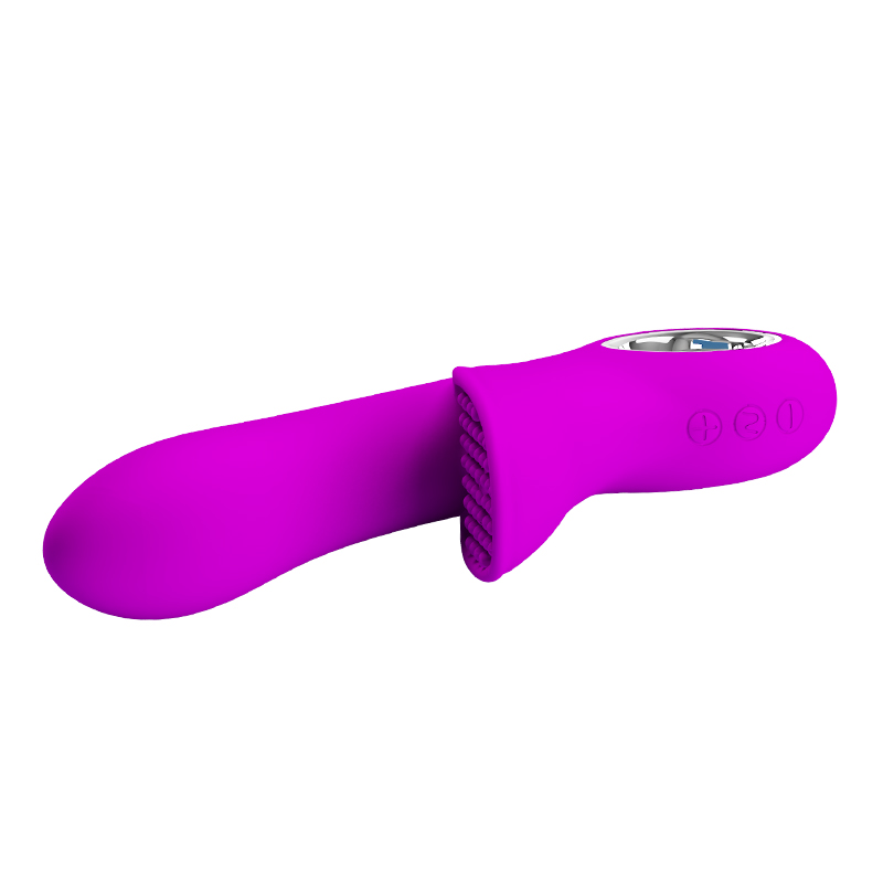 Vibrador pretty love carol Roxo flexível estimulador de ponto g e clítoris - Imagem 3