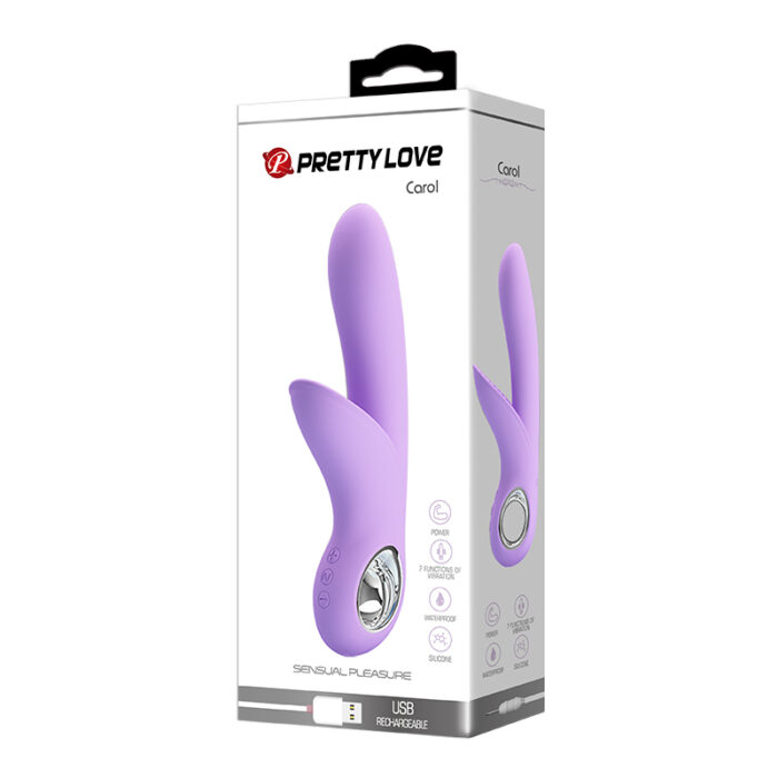 Vibrador pretty love carol flexível estimulador de ponto g e clítoris - Imagem 5