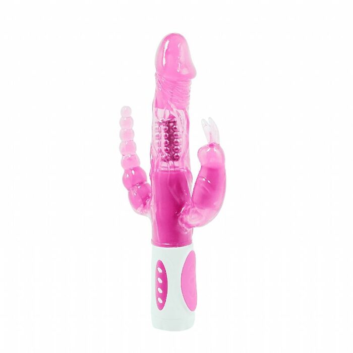 Vibrador Rotativo Triplo Prazer – Pretty Love - Imagem 2