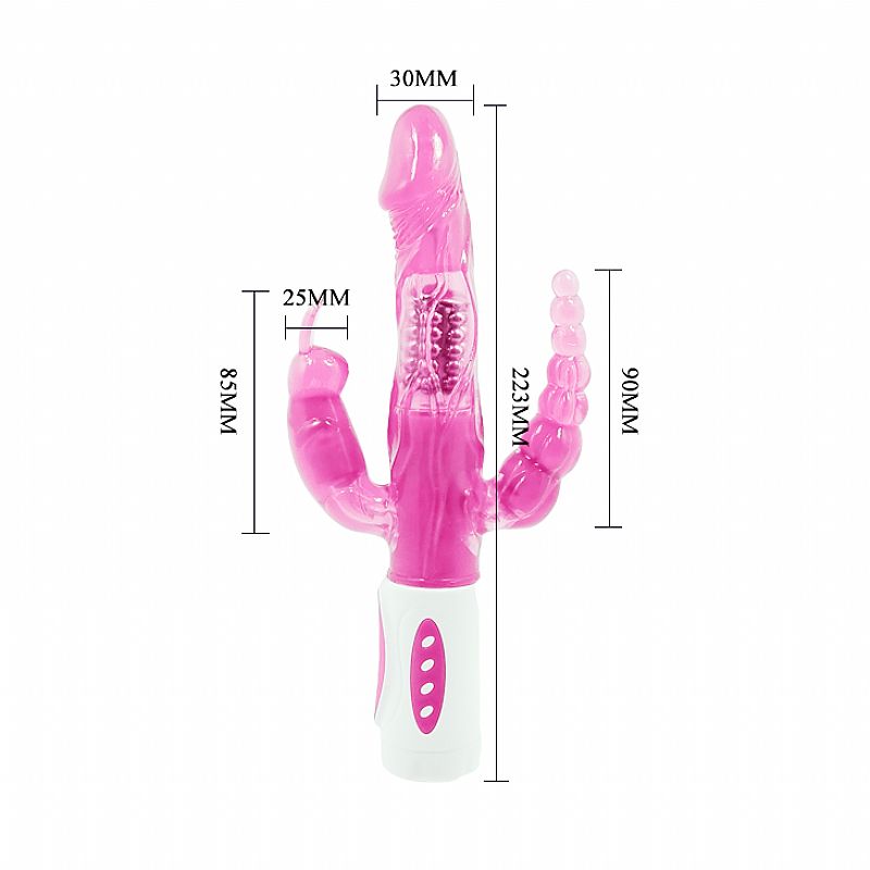 Vibrador Rotativo Triplo Prazer – Pretty Love - Imagem 7
