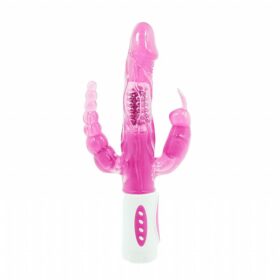 Vibrador Rotativo Triplo Prazer – Pretty Love