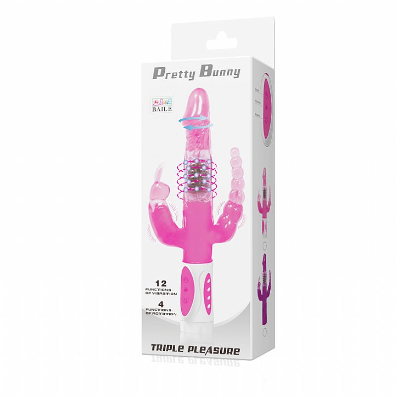 Vibrador Rotativo Triplo Prazer – Pretty Love - Imagem 8