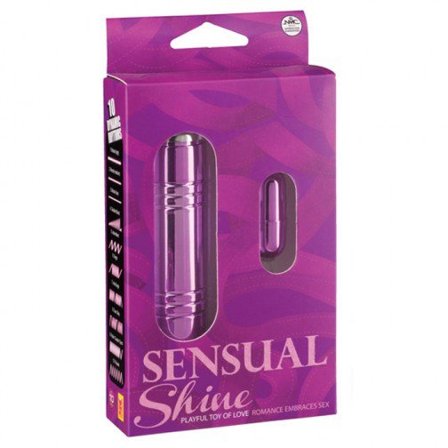 Vibrador bullet em formato de Cápsula com 10 vibrações Sensual Shine Lilás - Nanma - Imagem 3