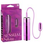 Vibrador bullet em formato de Cápsula com 10 vibrações Sensual Shine Lilás - Nanma - Imagem 2