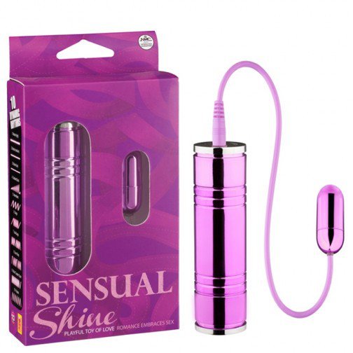 Vibrador bullet em formato de Cápsula com 10 vibrações Sensual Shine Lilás - Nanma - Imagem 2