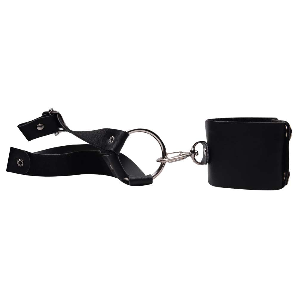 Harness em Couro Sintético Com Braceletes E Detalhes Com Argolas – Sexy Fantasy - Imagem 3