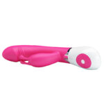 Pretty love gene - Vibrador estimulador de ponto g e clítoris em forma de coelho com 30 níveis de vibração Pink - Imagem 3