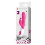 Pretty love gene - Vibrador estimulador de ponto g e clítoris em forma de coelho com 30 níveis de vibração Pink - Imagem 6