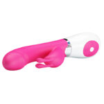 Pretty love gene - Vibrador estimulador de ponto g e clítoris em forma de coelho com 30 níveis de vibração Pink - Imagem 4