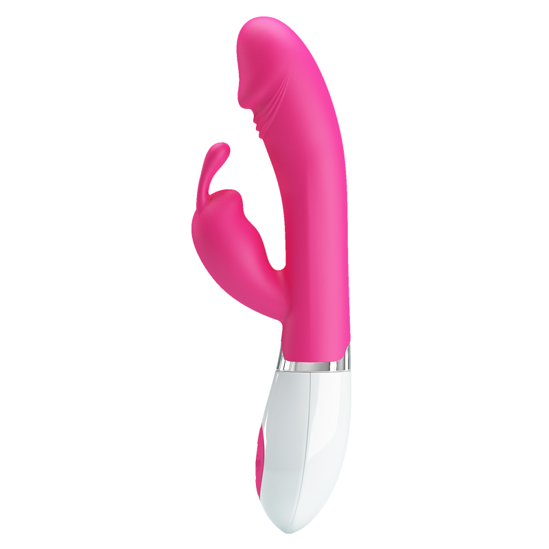 Pretty love gene - Vibrador estimulador de ponto g e clítoris em forma de coelho com 30 níveis de vibração Pink - Imagem 2
