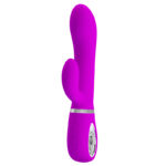 Pretty love ternence - Vibrador rotativo com estimulador de clítoris, recarregável em silicone com 4 modos de rotação - Imagem 2