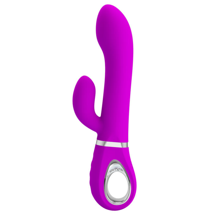Pretty love ternence - Vibrador rotativo com estimulador de clítoris, recarregável em silicone com 4 modos de rotação - Imagem 3